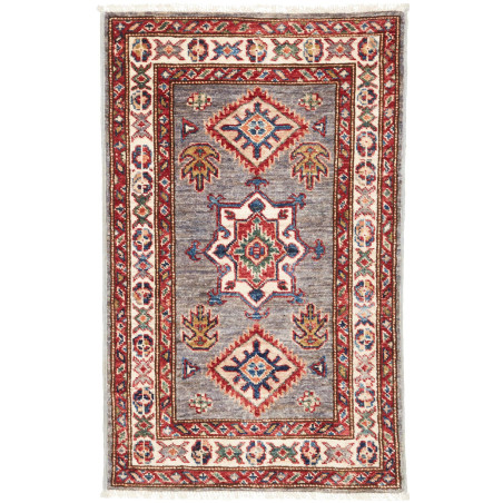 Kazak Fine 56x90 Cm Kazak Fine, Pakistan, Hand-carded Wool
