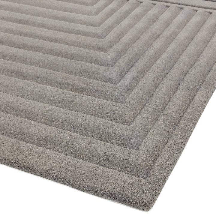 Rug Form geometric grey 200x290 cm